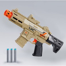 액션 소프트건 슈팅 소프트 탄피 장난감총 사격 샷건, 1개, 베이지