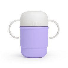 모니 자기주도식 흘림방지 양손 멀티 빨대컵, 250ml, 1개, 스윗퍼플