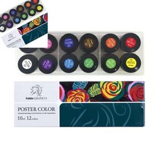 팔땨 동아 포스터컬러 12색 15cc 포스터칼라 디자인물감 그림물감