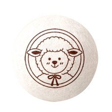 양모볼 건조기 양모 울드라이어볼 보관함 포함, 6개, 하얀색