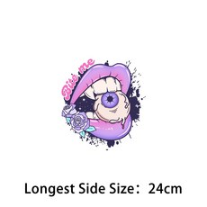 핑크 할로윈 패턴 패션 패치 의류용 다리미 전송 열 접착 비닐 데칼 스티커 DIY