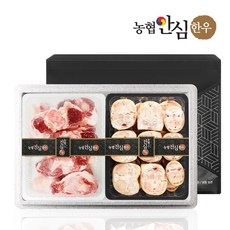 [농협안심한우] 한우 도가니 선물세트 2호 3kg (우족2kg+도가니1kg), 1개