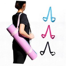 (보리별) 요가스트랩 요가매트 스트랩 휴대용 정리 캐리어, SN.매트스트랩 블랙