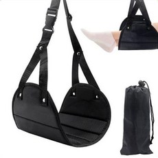 기내용 이동식 발해먹 장거리 휴대용 발받침대 사무실 발해먹 이동식발해먹 발받침대 풋레스트, 발해먹+파우치(블랙), 1개