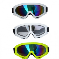 스키고글 스노우보드 방풍 미러렌즈 안경 겨울스포츠 눈보호 야외활동용, 고글투명 화이트, 1개