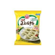 맛있는 오뚜기 맛있는교자만두 혼밥 반찬 밑반찬 간식 야식 대용량, 3개, 380g