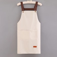 제이와이 심플 남녀공용 다용도 방수 앞치마, 베이지, 1개