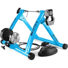 실내 자전거 로라 트레이너 6단 저항조절 접이식 사이클 트레이너 로드 MTB 홈트 사이클링 운동기구, 1개, 블루