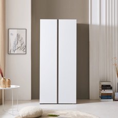 솜씨방가구 로즈모던장롱 이단봉장, 카키화이트