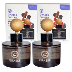 [불스원 그라스1+1] 대용량 디퓨저 방향제 블랙베리 & 체리 세트, 2개, 105ml