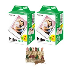 FUJIFILM 富士 instax 迷你底片 40張+字母裝飾夾/拍立得底片, 單一商品