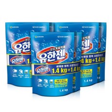 유한젠 분말형 표백제 리필, 1.4kg, 6개