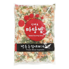냉동야채믹스(4종) 사각, 1개, 1kg