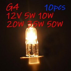 G4 12V 5W 10W 20W 35W 50W 글로브 로트 JC 바이핀 LED 따뜻한 흰색 교체 LED 캡슐 램프 할로겐 전구 빛 10, 01 10Pcs 50W, 1개