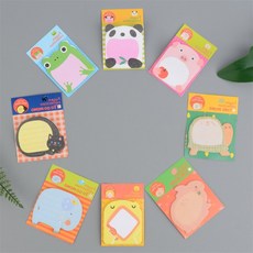 헤이영 동물 접착 메모지 점착메모지, 개구리