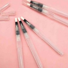 워터브러쉬 붓펜 플랫형 6mm 캘리그라피불펜 미술붓 붓
