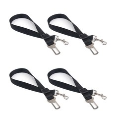 폰박스 애견 안전벨트 카시트 4p, 블랙 4개