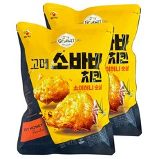고메 소바바 치킨 소이허니 순살 375G, 2개