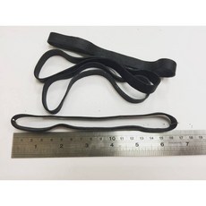 天然橡膠橡皮筋 No.45*10mm寬 (1000公克/包 黑色) 耐用不易斷 工廠包材 大寬尺寸橡皮筋, 500公克裝, 1個