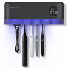 디하우트 자동 UV 무선 칫솔 살균기, DHTS001G, 블랙