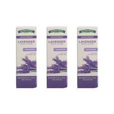 네이쳐스트루쓰 아로마테라피 라벤더 퓨어 리주베네이트 에센셜 오일, 15ml, 3개