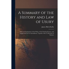 (영문도서) A Summary of the History and Law of Usury: With an Examination of the Policy of the Existing ... Paperback, Legare Street Press, English, 9781015239098
