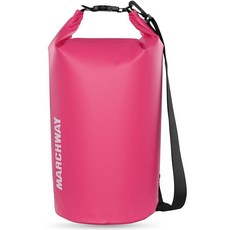 MARCHWAY 플로팅 방수 드라이 백 백팩 5L/10L/20L/30L/40L 롤 탑 자루는 카약 래프팅 보트 타기 수영 캠핑 하이킹 해변 낚시를 위한 장비를 건, 핑크
