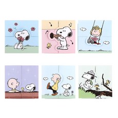 피너츠 입체카드 도무송카드 (6 option), 여행, 여행