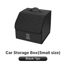 자동차 트렁크 대용량 정리함 휴대용 수납 가방 그레이트 월 GWM 탱크 300 시티 300 보더 400 500 PHEV 700, 01 Black-S-1pc