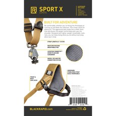 BlackRapid 快槍俠 Breathe SPORT X 極速相機背帶 Coyote Plain 減壓舒適 攝影配件, 1個