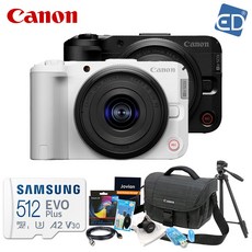 캐논 정품 EOS R50V + 14-30 STM PZ KIT +512GB 패키지 / 브이로그 카메라 /ED, 02 캐논 R50 V(화이트)+14-30킷 패키지