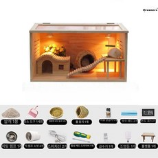 크레스티드게코사육장 소라게 도마뱀집 파충류 온도조절, 1개, 50 x 30x30 럭셔리