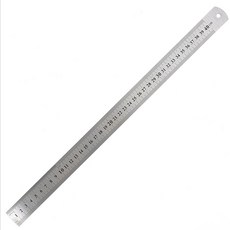 쇠 막대자 긴자 도면 그리기 제도용자, 2개, 40cm