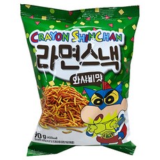 크레용 신짱 라면 스낵 와사비맛 90g 짱구 과자, 1개