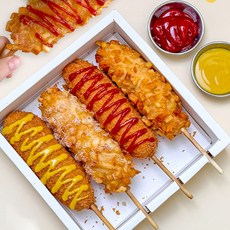 옛날 수제 핫도그 휴게소 핫도그 오리지날 감자 130g 6개, 오리지날 핫도그 3개+감자 핫도그 3개