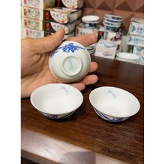 有道 青花 人物茶杯 早期手工繪製, 商品主圖, 1個