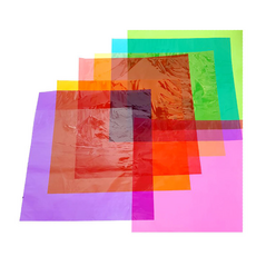 [엘제이] 칼라셀로판지(8p)/ 셀룰로이드 색상놀이학습 교육 초등 학습준비물 만들기 공예재료