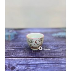 YCY Ceramics 招財貓清酒杯 日式陶瓷酒具 招財貓造型 送禮自用, 1個