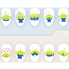 三眼怪 穿戴甲貼（XS M短方圓）(透白貓眼）, 1個, 小圖M