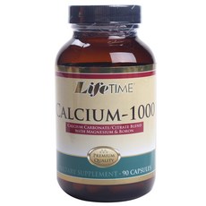 Life Time 鈣 - 1000 粒膠囊, 1個, 90入