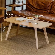 미니 좌탁 원목 좌식식탁 단층 거실 이동식 목재 원목색, D. 원목색-높이형-100cm(접기불가)