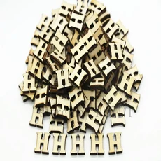 208pcs 8set 26 영어 알파벳 문자 나무 번호 가구 장식 예술 편지 디지털 디스플레이, 32 Letter H, 01 10mm--15mm 208pcs