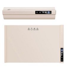 摺疊暖菜板，柔性材質，捲式收納，石墨烯速熱，六檔控溫，防水易潔，智能童鎖, 米白色, 1個