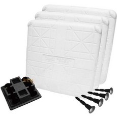 야구 베이스 발판 슬라이딩 연습 훈련 동호회 사회야구, 화이트 정사각형 3개 세트, 1개