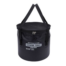 접이식 양동이 메쉬 천 휴대용 배수 바구니 세면대 야외 캠핑 낚시 세차를 위한 물통 OD 그린, Bla