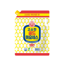 골드 마요네즈 스파우트팩 /리필용/배달/대용량/업소용/소스/식당용/식당/단체/급식/학교/어린이, 3.2kg, 4개
