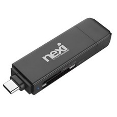 넥시 USB3.1/3.0 OTG 카드리더기 마이크로 SD 카드 NX-U3130CR NX610, BLACK, 1개