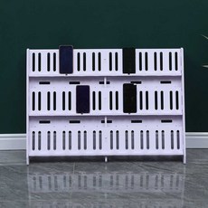 멀티 휴대폰 거치대 휴대폰 보관대 진열대, PVC 3층 15시트