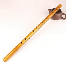 중국 악기 퉁소 단소 쇠퉁소 목관 산조대, 1개, 내추럴 43cm 6홀 세로형 플루트