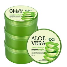 메디플라워 알로에베라 98% 프레쉬 수딩젤, 300ml, 4개